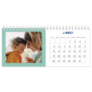 Calendrier de bureau — Tout en couleurs