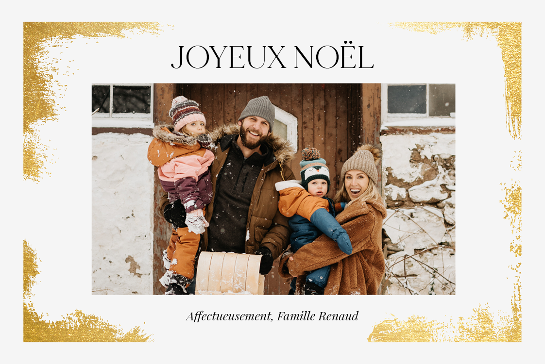 Faire-part & Cartes — Dorures enneigées