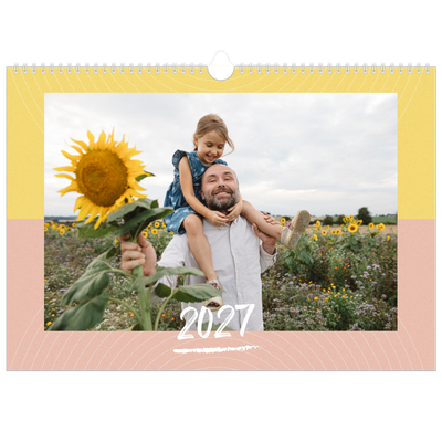 Calendrier photo A3 — Papier peint acidulé [couverture]