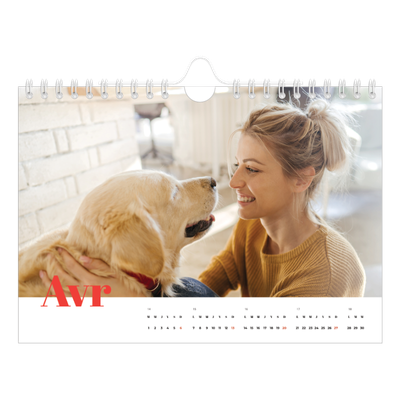 Calendrier photo A5 — Une année audacieuse [Avril]