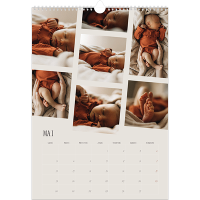 A3 Calendrier annuel — Souvenirs en mouvement [couverture]