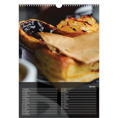 A3 Calendrier annuel — Panorama [Février]