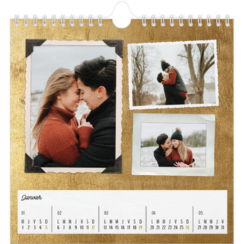 Calendrier photo carré — Collection de photos