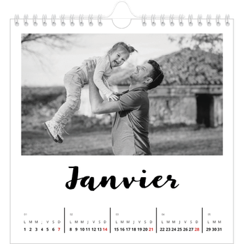 Calendrier photo carré — Fait Main