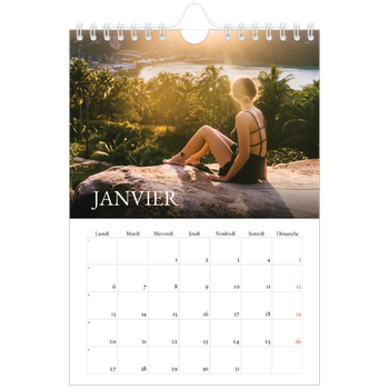 Calendrier photo A5 — Superposition classique