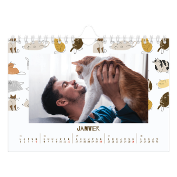 Calendrier photo A5 — Chaton joueur