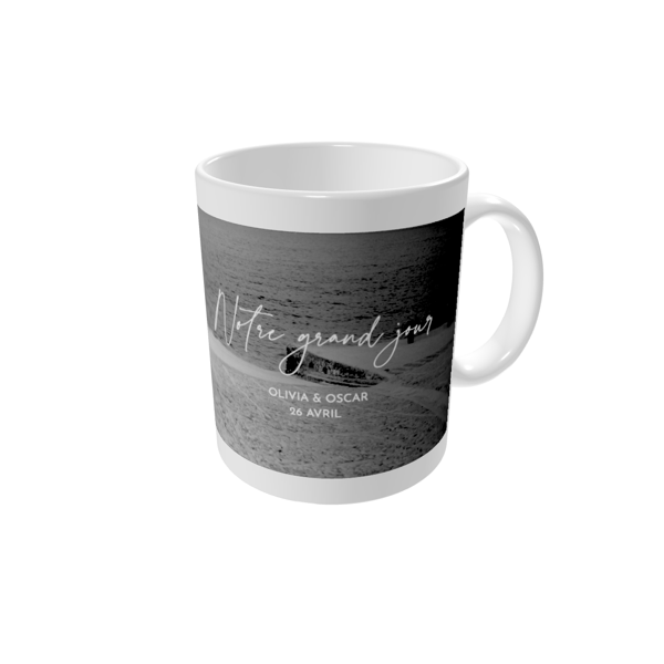 Mug personnalisé — Écriture élégante