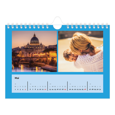Calendrier photo A5 — Panel de couleur [couverture]