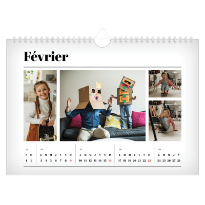 Calendrier photo A4 — Une de magazine [Février]