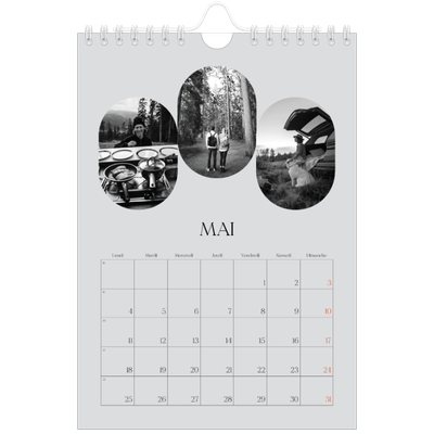 Calendrier photo A5 — Sur la route [couverture]
