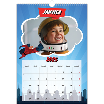Calendrier photo A3 — Bande dessinée