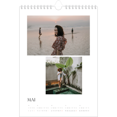 Calendrier photo A4 (20 x 30 cm) — Surf & couchers de soleil [couverture]
