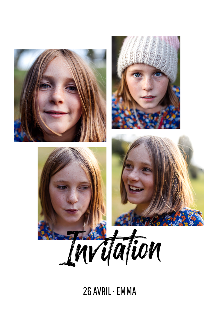 Cartons d'invitation — Journal Intime