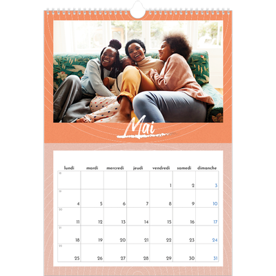 A3 Calendrier annuel — Papier peint acidulé [couverture]