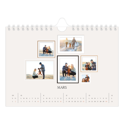 Calendrier photo A5 — Galerie de mur photo [Mars]