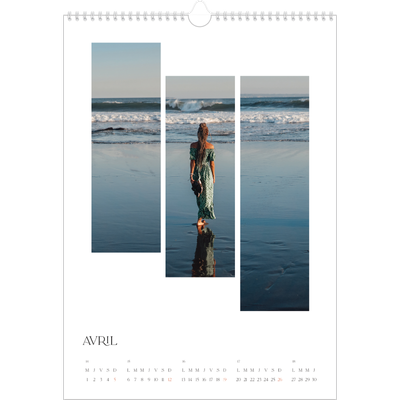 A3 Calendrier annuel — Fragments de voyage [couverture]