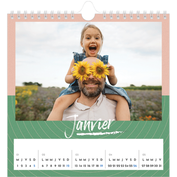 Calendrier photo carré — Papier peint acidulé