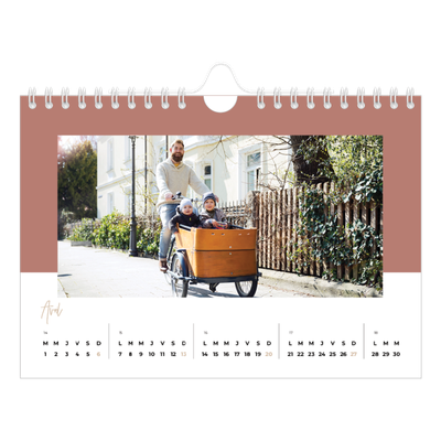 Calendrier photo A5 — Palette naturelle [Avril]