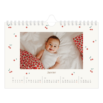 Calendrier photo A5 — Cerise sur le bonheur [Janvier]