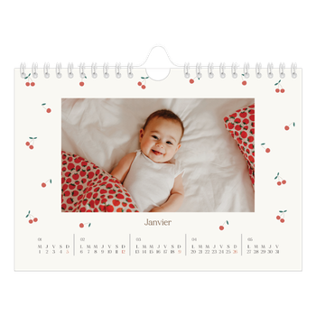 Calendrier photo A5 — Cerise sur le bonheur