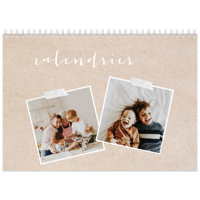 Calendrier photo A4 double (30 x 40 cm) — Calendrier-album [couverture]