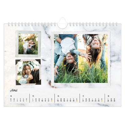 Calendrier photo A4 — Collection de photos [Avril]