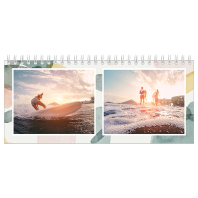 Calendrier de bureau — Pluie d'aquarelle [couverture]