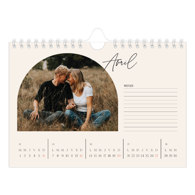 Calendrier photo A5 — Arche de souvenirs [Avril]