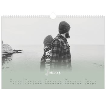 Calendrier photo A3 — Fondu argile