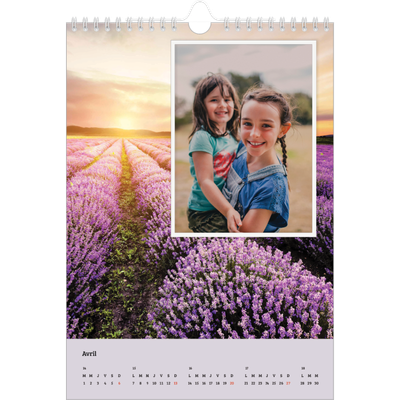 Calendrier photo A4 (20 x 30 cm) — Saison en immersion [Avril]