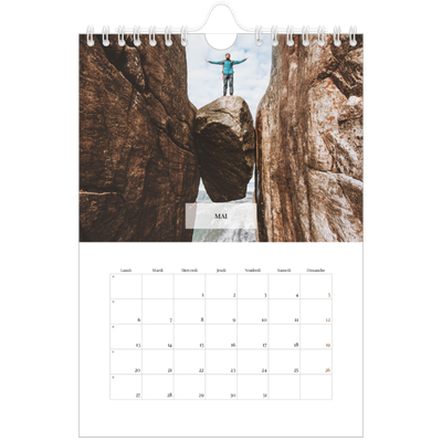 Calendrier photo A5 — Superposition discrète [couverture]