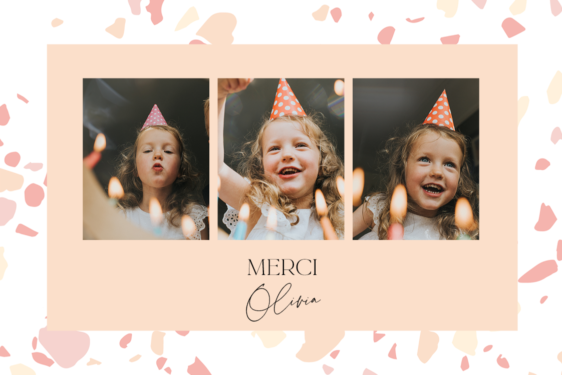 Carte de remerciement — Terrazzo