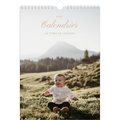 Calendrier photo A4 (20 x 30 cm) — Diaporama [couverture]