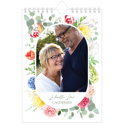 Calendrier photo A5 — Fleurs traditionelles [couverture]