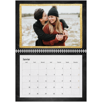 Calendrier photo A4 double — Paillete et ardoise