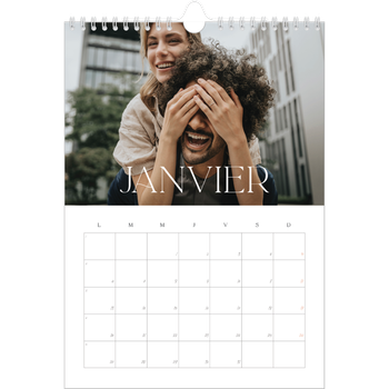 Calendrier photo A4 — Plus grand que la vie