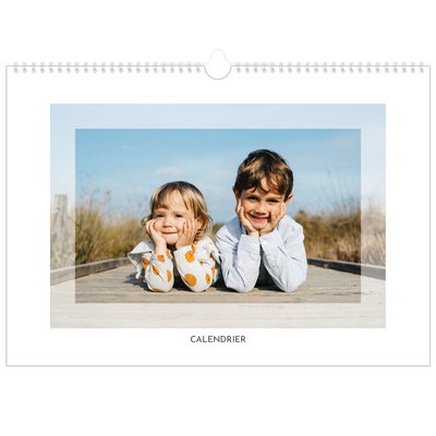 Calendrier photo A3 — Cadre clair [couverture]