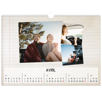 Calendrier photo A3 — Parts unknown [Avril]