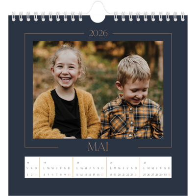 Calendriers annuels carré — Bleu de Prusse [couverture]