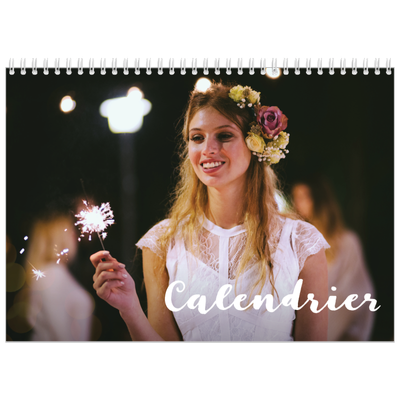 Calendrier photo A4 double (30 x 40 cm) — Superposition pinceau [couverture]