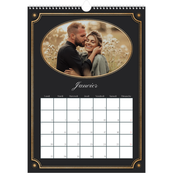 Calendrier photo A3 — Classique vintage
