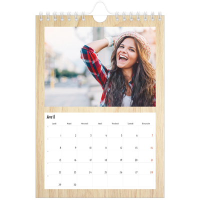 Calendrier photo A5 — Rustique [Avril]