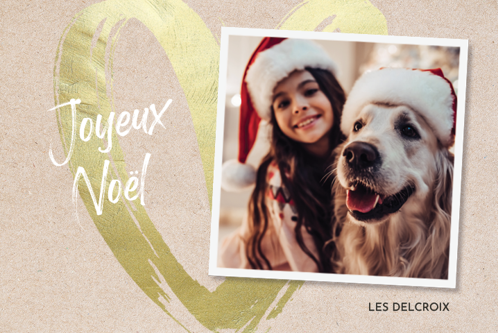 Faire-part & Cartes — Grand coeur doré