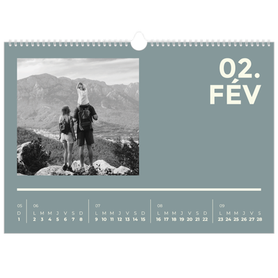Calendrier photo A3 — Contemporain audacieux [Février]