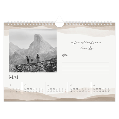 Calendrier photo A4 — Citations inspirantes [couverture]