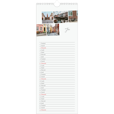 Calendrier mural long  — Escapade citadine [Janvier]