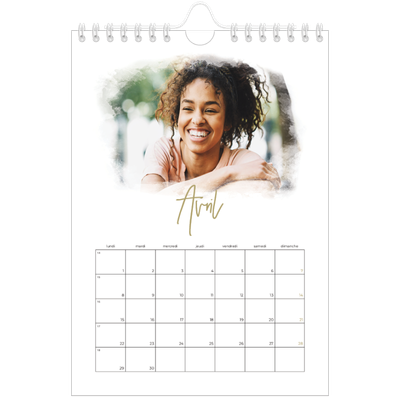 Calendrier photo A5 — Effet photo [Avril]