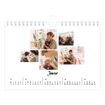 Calendrier photo A5 — Journal Intime