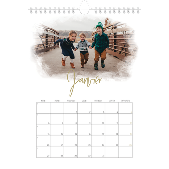 Calendrier photo A4 — Effet photo
