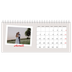 Calendrier de bureau — Signature carmin [Avril]